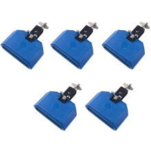 5st 5 Inch Jamblok, Plastic Muzikaal Percussieblok Compatibel met Latin Druminstrument (Blauw)