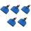 5X Bloco de Jam de 5 Polegadas, Bloco de PercussãO Musical de PláStico CompatíVel com Instrumento de Bateria Latina (Azul) 1