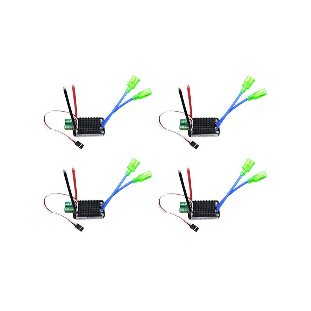 4X High Power 12V-24V Waterproof Bidirectional Rc Esc Brush Esc For Rc Car And Boat 640A 6031744847266
