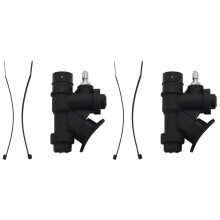 2X Scuba Diving Universal Bcd Electric Inflator with 45 Degree Angle Mouthpiece for Standard 1 Hose K-Type Safety Valve