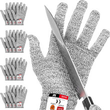 Cut Resistant Gloves Level 5 Protection for Oyster Shucking and Kitchen Work, EN388 Certified Large