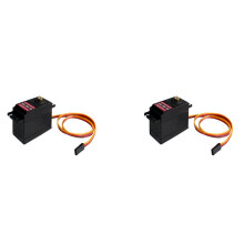 2X KS3518 Wasserdichter Metall-Digital-Servo mit Hohem Drehmoment, Mechanischer Arm, Hand-RC-Metall-Servomotor für Roboterarm, Autoboot