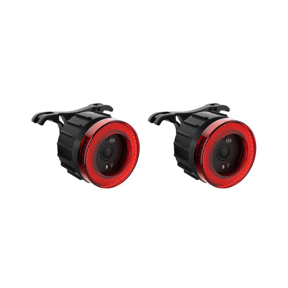 2X Bicycle Brake Tail Led Charging Cycling Tail Bike Rear Warn Bicycle Tail Light 6033745001098