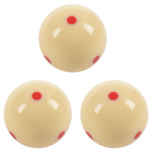3piezas 2.25 Pulgada 57mm 6 Red Spot Cue Pro Cup Billar Pool Snooker PrÁCtica de Entrenamiento