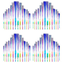 96 PCS Glow Fiber Wands Sticks LED Light Wand Fiber Optic Wands Flashing Sticks for Party Wedding Halloween Christmas