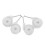 Replacement Cart Wheels 4pcs Durable Plastic Universal Stroller and Walker Casters Smooth Roll 1