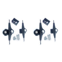 2X do Wspornika Meraki Surf Skate 6 Otwór Podstawy 6.25 Cal Ciężarówki Surf Skateboard Trucks Adapter Tylne Ciężarówki, 2
