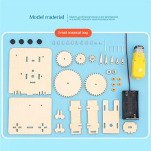 DIY Houten Elektrisch Tandwiel Wetenschapsexperiment Technologie Puzzelpakket Educatief Materiaal voor Kinderen