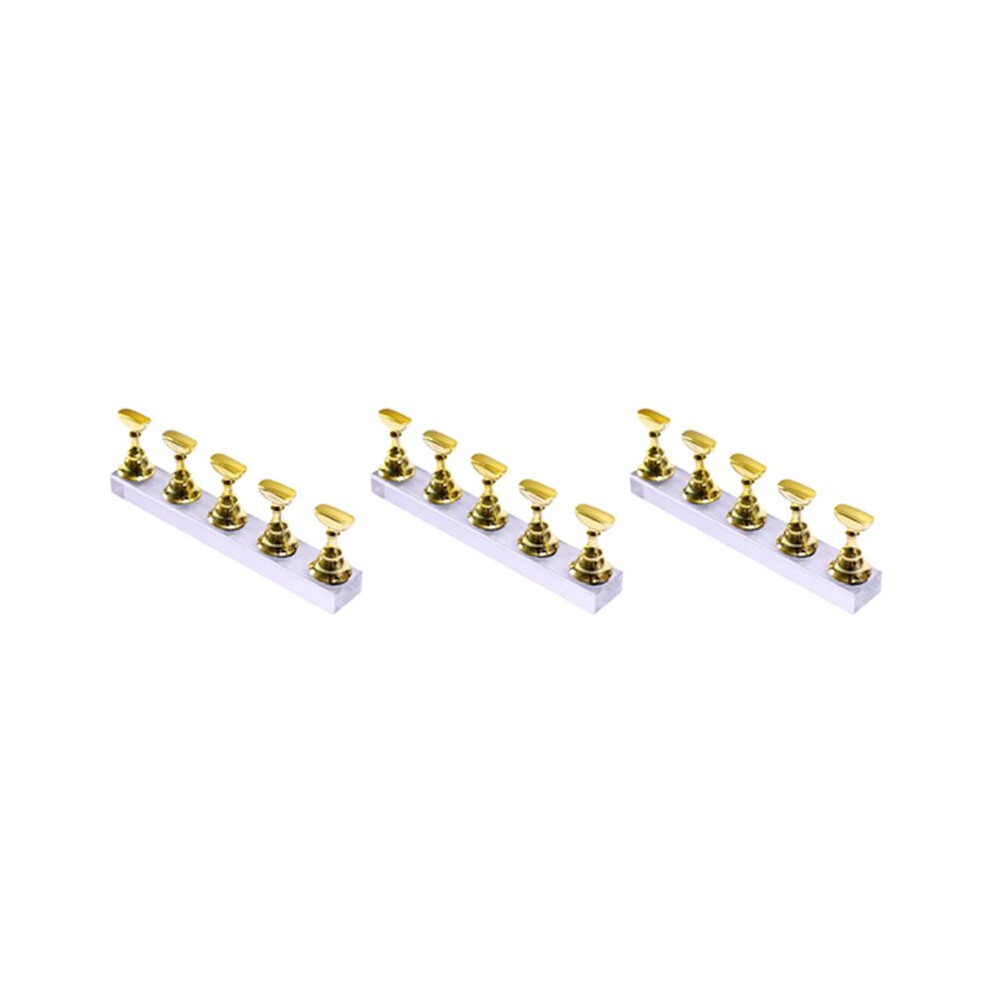 3X Magnetic Acrylic Manicure Tools Nail Practice Hand Nail Exercises Pedestal Nail Supplies Nail Tips Display Stand