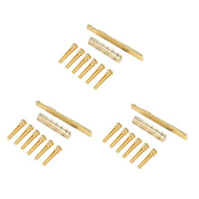 18PCS Guitar Brass Bridge Pins Saddle Nut Replacement Parts for Acoustic Guitar