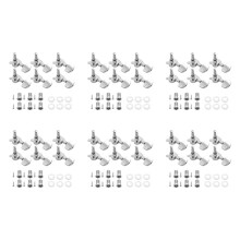 36 Pieces de Ruban Guitare Acoustique Tete de Machine Boutons Corde de Guitare Vis de Tuner (18 pour Gauche et 18 pour Droite)
