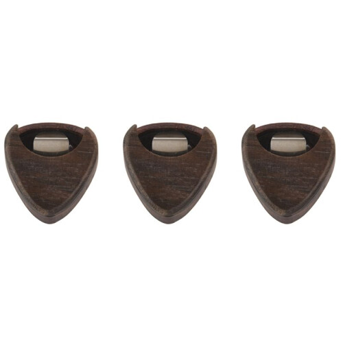 3X Gitarrplockbox Bärbar Roséträ Gitarrplockförvaring Musikinstrumenttillbehör för Stråkinstrument
