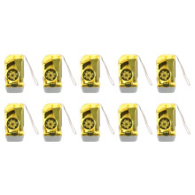 10X 3 LED Dynamo Wind Flashlight Hand-Pressing Crank NR No Battery Torch
