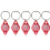 Pack of 100 LED Keychain Flashlight, 395Nm UV Keychain Flashlight, UV Light Flashlight Keychain, 5