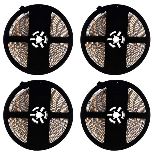 4pièces 5m Bande de 5050 LED RGB Etanches
