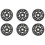 48 Pack Inline Skate Wheels Beginner's Roller Blades Replacement Wheel with Bearings Wheels 70mm 1