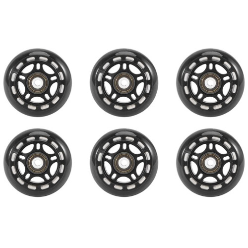 48 Pack Inline Skate Wheels Beginner's Roller Blades Replacement Wheel with Bearings Wheels 70mm
