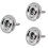 3X Pure Vintage -Style Jazz Bass/Precision Bass String Guide - Chrome 1