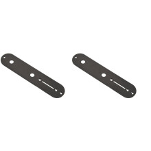 2Stück 32mm Width Steuer Platte für Tl Telecaster Tele Gitarre Ersatz, Schwarz