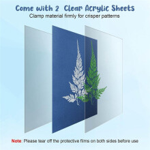 38 Sheets Cyanotype Paper A4 Sun Print Paper Kit with 2 Clear Acrylic Sheets High Sensitivity Solar Drawing Paper