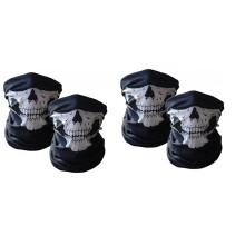 4 Stuecke Kuehles Fahrrad Ski Halbe Gesichtsmaske Geist Schal Multi-Gebrauch Hals Waermer COD