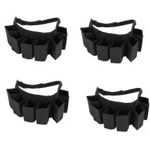 24 Pack Portable Bottle Waist Beer Belt Bag Wine Bottles Beverage Can Holder,Black