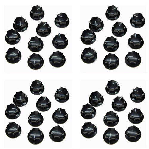 40Pcs Guitar Knobs Amplifier Amp Knob Bass Tone Volume Knobs for Guitarra Brass