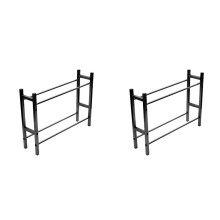 2X New 1/10 Scale 1.9 2.2 Wheel Rim Tire Storage Rack for RC Crawler  -4 Axial SCX10 D90 D110 TF2 RC Car,Black