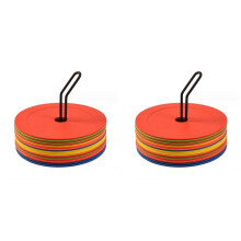 20Pcs Soccer Flat Cones Disc,Basketball Sports Speed Agility Training Markers,Portable Training Equipment