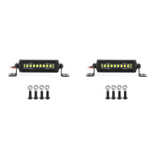 2X RC Auto-Dachlampe 24 36 LED-Lichtleiste für 1/10 RC Crawler Axial SCX10 90046/47 SCX24 D90 TRX4 Karosserie, E