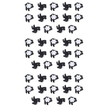 42Pcs  Shoe Spikes Pins Non-Slip Turn Fast Twist Screw Spike Accessories  Supplies Black + White