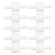 10Pcs PE Check Valve 6mm Non-Return for Aquarium, Chemical Industry