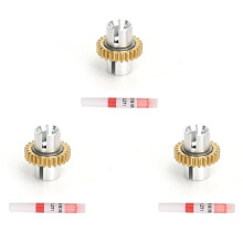 3X Metal Gearbox Differential Diff Assembly for LDRC AE86 1/18 RC Car Upgrade Parts Accessories