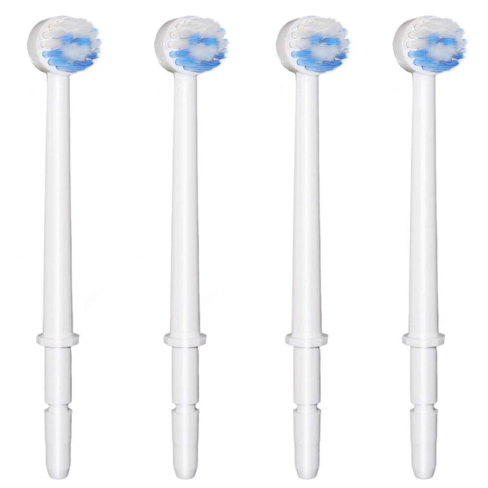 Replacement Tips for Waterpik Aquarius Water Flosser Toothbrush Heads, Value Pack of 4