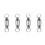 4X Titanium Quick Release Keychain,Detachable Key Ring Pull Apart Keychain,Key Holder Accessory for Bag/Purse/Belt 1