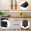 8 Pack Magnetic Push  Heavy Duty Push to Open Cabinet Hardware Push Release Magnets Touch , Black 2