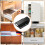 8 Pack Magnetic Push  Heavy Duty Push to Open Cabinet Hardware Push Release Magnets Touch , Black 4