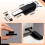 8 Pack Magnetic Push  Heavy Duty Push to Open Cabinet Hardware Push Release Magnets Touch , Black 6