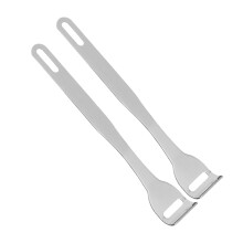 Stainless Steel Tongue Scraper Set 2Piece Reusable Metal Cleaner for Adults Fresh Breath