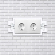 6pcs Electrical Outlet Box Extender,Single Gang Box Extender with 12pcs Screws 1 Gang Unit Receptacle Extender