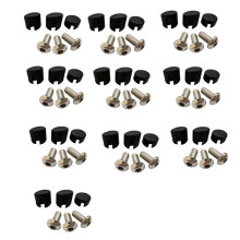 10Set Scooter Rear Back Mudguard Screw Rubber Cap Screw Plug Cover for M365 Electric Scooter Parts(Black)