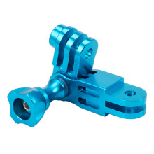 CNC Aluminium alloy Three-Way Pivot Arm Mount Adapter for Hero 1 2 3 3+ 4 5 Session/Compatible with Yi/SJ/GitUp Sport Camera