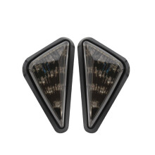 2 Pcs Flush Mount Triangle-Shaped LED Turn Signal Light, 12V Motorcycle Turn Signals Light for