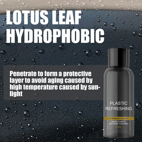 Car Plastic Revitalizer Coating 30ml/50ml - Restores & Cleans Interior 2