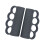 Sweat Resistant Exercise Grip Gym Handle For Weight-Black 1