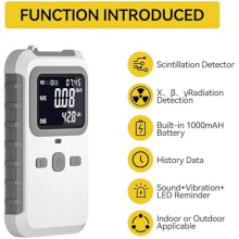 KäRnstråLningsdetektor - StråLningsdosimeter med LCD-SkäRm, Beta Gamma X-Ray Uppladdningsbar StråLningsmäTare