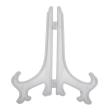 Transparent 7" Display Easel Stand Plate Bowl Picture Frame Photo Pedestal Holder