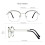 Blue Light Blocking Reading Glasses 4.25x Magnification Anti Glare Silver Frame for Eye Strain 3