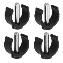 4pcs Heavy Duty Cane Holder Clips for Wheelchairs and Walking Sticks with Quick Secure Attachment