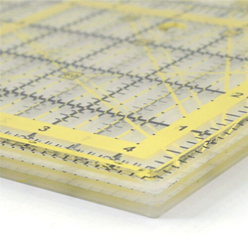 4PCS Multifunctional Acrylic Patchwork Ruler Tool Set Measuring Ruler Square Sewing Ruler Laser Cutting Quilting 1